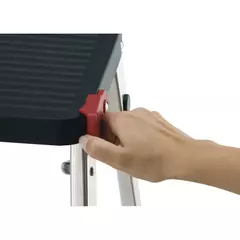 Escalera taburete de aluminio Rolser TM3 negra - La Tienda Visage