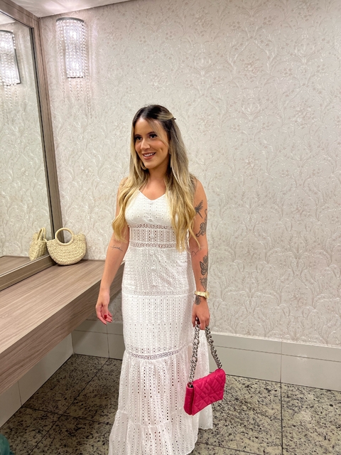 Vestido Longo Tecido Lese