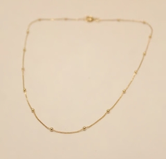 Colar Choker com Bolinhas Lisa no Dourado - comprar online
