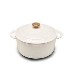 OLLA DE HIERRO FUNDIDO ESMALTADO ERMINDA BLANCO