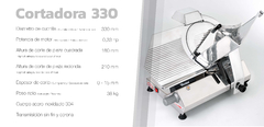 CORTADORA DE FIAMBRE TRINIDAD 330