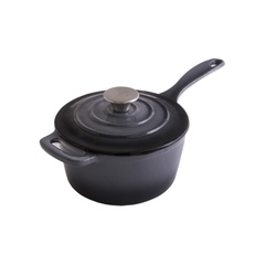 OLLA SALSERA HIERRO ESMALTADO ERMINDA GRIS MARINO
