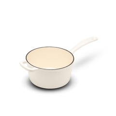 OLLA SALSERA HIERRO ESMALTADO ERMINDA BLANCO - comprar online