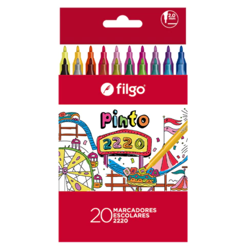 Marcadores Pinto Escolares x20 - Filgo