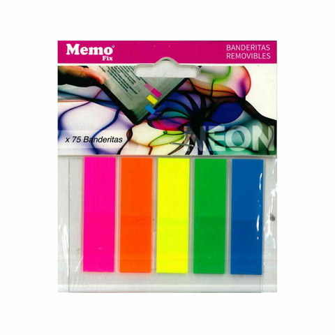 Banderitas Removibles x125 - Neón - Memo Fix - comprar online