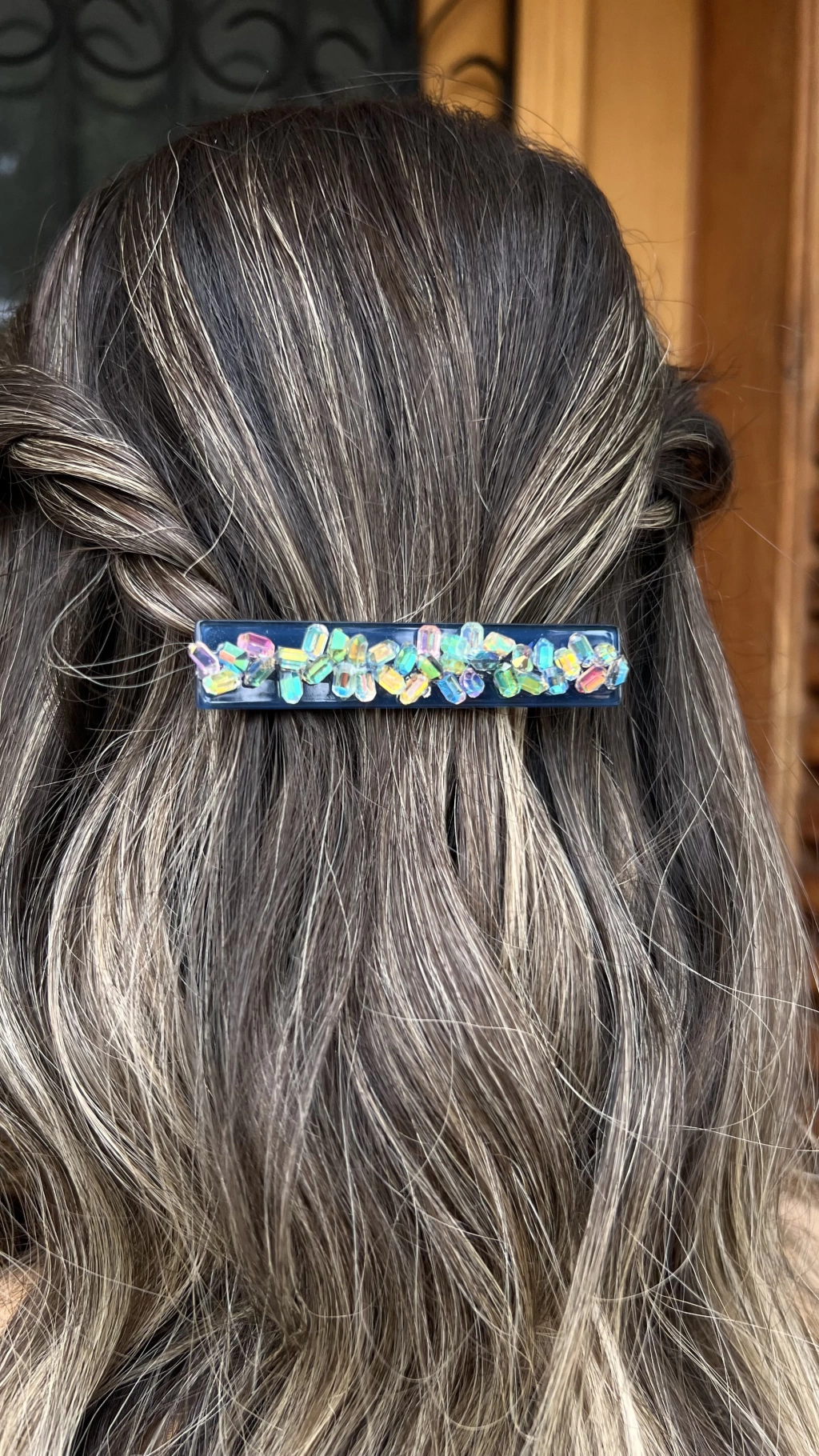 Bico de Pato Swarovski Azul