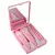 KIT DE PINCÉIS PORTÁTIL COM ESPELHO - ROSA - loja online