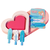 HAIR CLIPS KIT COM 3 UNIDADES LOONEY TUNES MISS FRANDY