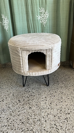 Puff con hogar para gatos - tienda online