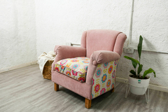Sillon Rosa UNICO | Pana anti manchas