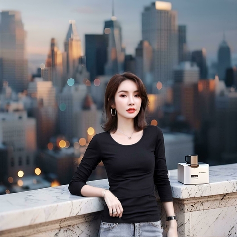 Blusa Básica de Manga Longa – Conforto e Estilo Atemporal - comprar online