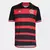 Camisa Flamengo I 24/25 s/n° Torcedor Adidas Masculina - Vermelho+Preto