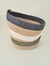 Canasto oval mediano yute y color 29x19x8 cm - tienda online