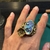 Anillo Caballito de Mar | Bronce + Pawa Haliotis
