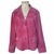 Jaqueta camurça rosa Elle woods - comprar online