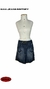 Saia Jeans Prega