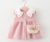Vestido Gola Coraçãozinho com Bolsa