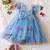 Vestido Florzinhas Bordadas Asa de Borboleta - comprar online