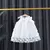Vestido Tule Laço Florzinhas