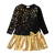 Vestido Luxo Estrelinhas Douradas - comprar online
