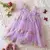 Vestido Florzinhas Bordadas Asa de Borboleta - Lily Queen Loja Infantil