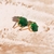 Aro en Esmeralda Enchapado a Oro 18k - comprar online
