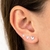 Aros En Bbrillante De Zirconia Enchapado a Oro 18k