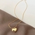 Collar Colita de Rata Con Corazon Enchapado Oro 18k - Joyas antonela 18k
