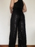 Pant negro de lentejuelas - comprar online