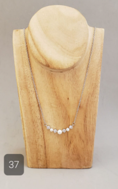 Collar de Acero Perla