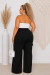 Calça Cargo Alfaiataria Preta na internet