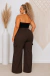 Calça Cargo Alfaiataria Marrom Escuro - comprar online