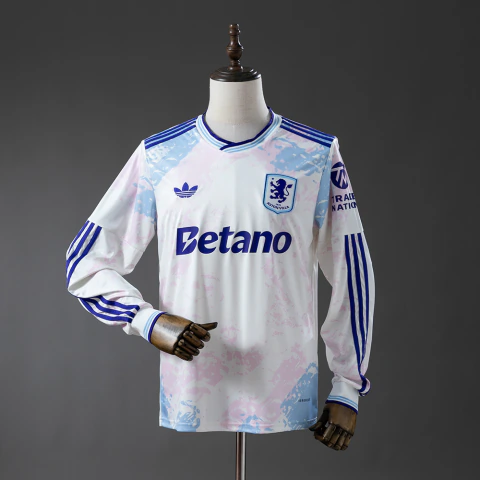 Camisa III Manga Longa Aston Villa 25/26 Modelo Torcedor
