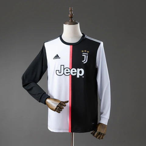 Camisa I Manga Longa Retrô Juventus 19/20
