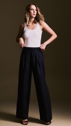 CALCA PANTALONA COM ELASTICO NO COS LINHO ELEGANCE - loja online