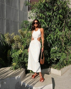 vestido bordado natural croche
