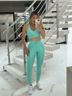 Legging Juh empina Verde água