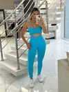 Legging Jacquard Tóquio Azul celeste