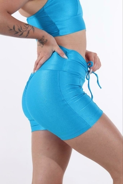 Shorts Empina Luana Azul Celeste - To Move Moda Fitness