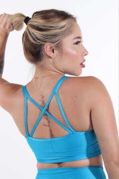 Top Karen Azul Celeste - comprar online