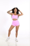 Shorts Cross Isa Rosa Chiclete