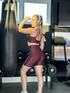 Shorts Mary Meia Coxa Marsala