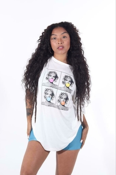 Camisetão Over Branca 4 chicletes - comprar online
