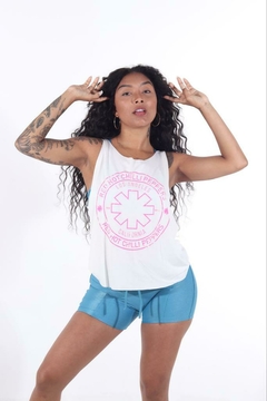 Regata Bia branca Red hot chillipeppers - comprar online