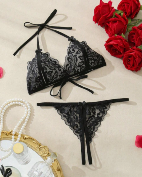 Conjunto sexy con aberturas talle L
