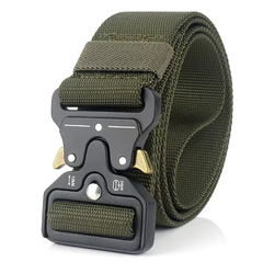Cinto Tático Militar Largo Masculino Nylon Fivela Liga de Zinco e Engate Rápido - loja online