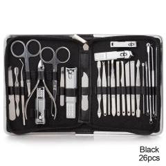 Conjunto de manicure em aço inoxidável Cortadores de unhas e Cutícula.