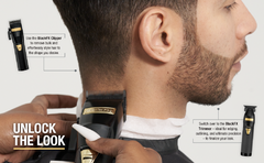 Aparador de pelos BaByiissPro BlackFX-Cordless Hair Clipper, coleção de metal para barbeiros proficional. - appeshopp.com.br