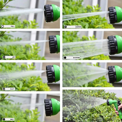 Mangueira de jardim expansível, com 7 padrões para limpeza.
