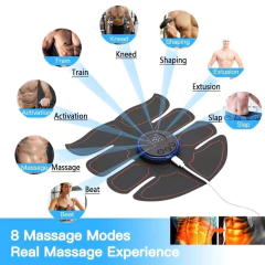 Imagem do Estimulador muscular ems elétrico, recarregável, terapia de massagem de corpo